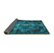 Sideview of Persian Turquoise Bohemian Rug, tr2134turq