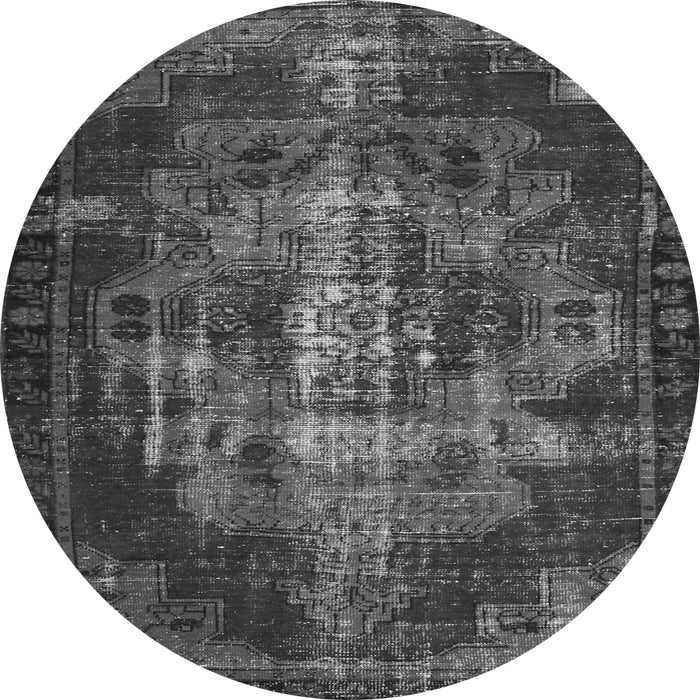 Square Persian Gray Bohemian Rug, tr2134gry
