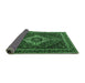 Sideview of Medallion Emerald Green Traditional Rug, tr2135emgrn