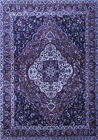 Medallion Blue Traditional Rug, tr2135blu