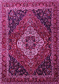 Medallion Pink Traditional Rug, tr2135pnk