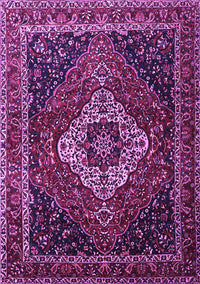 Medallion Purple Traditional Rug, tr2135pur