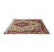 Sideview of Machine Washable Traditional Light French Beige Brown Rug, wshtr2136