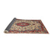 Sideview of Traditional Light French Beige Brown Medallion Rug, tr2136