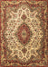 Medallion Brown Traditional Rug, tr2136brn