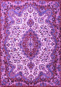 Medallion Purple Traditional Rug, tr2136pur