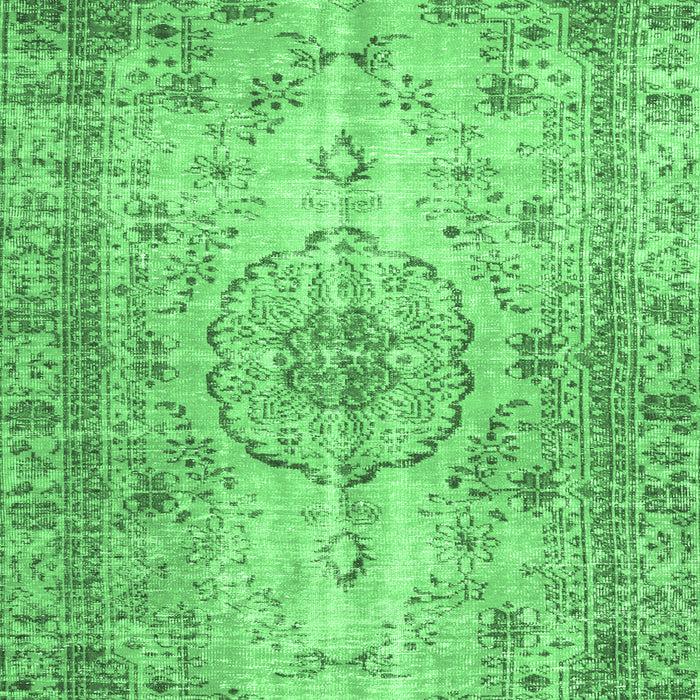 Machine Washable Persian Emerald Green Traditional Area Rugs, wshtr2137emgrn