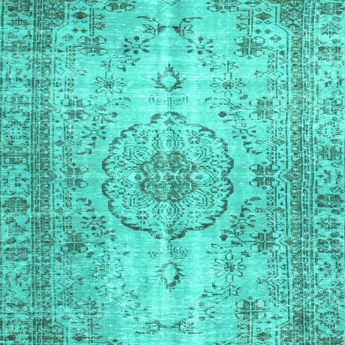 Machine Washable Persian Turquoise Traditional Area Rugs, wshtr2137turq