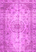 Machine Washable Persian Pink Traditional Rug, wshtr2137pnk