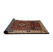Sideview of Traditional Brown Persian Rug, tr2138