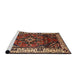 Sideview of Machine Washable Traditional Peru Brown Rug, wshtr2138