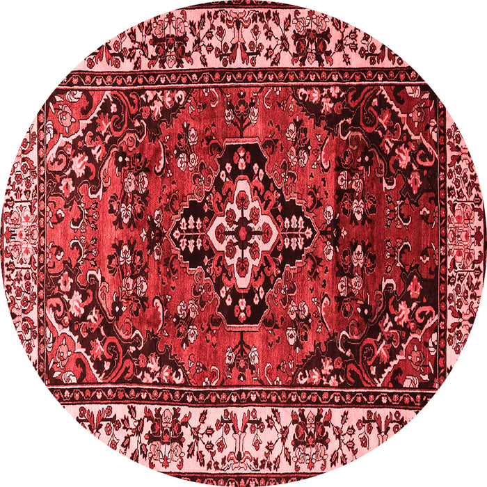 Machine Washable Persian Red Traditional Rug, wshtr2138red