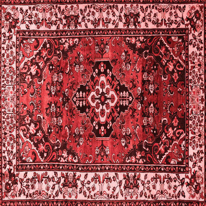 Machine Washable Persian Red Traditional Rug, wshtr2138red
