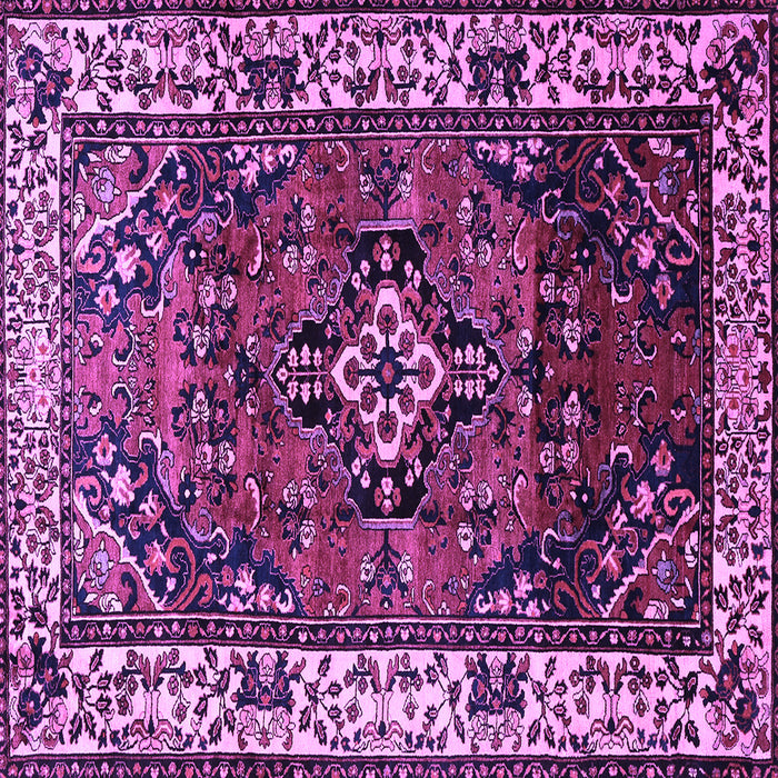 Square Persian Purple Traditional Rug, tr2138pur