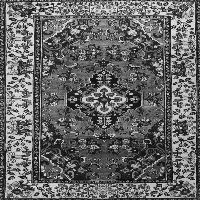 Serging Thickness of Persian Gray Traditional Rug, tr2138gry