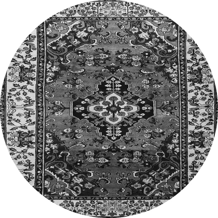 Machine Washable Persian Gray Traditional Rug, wshtr2138gry