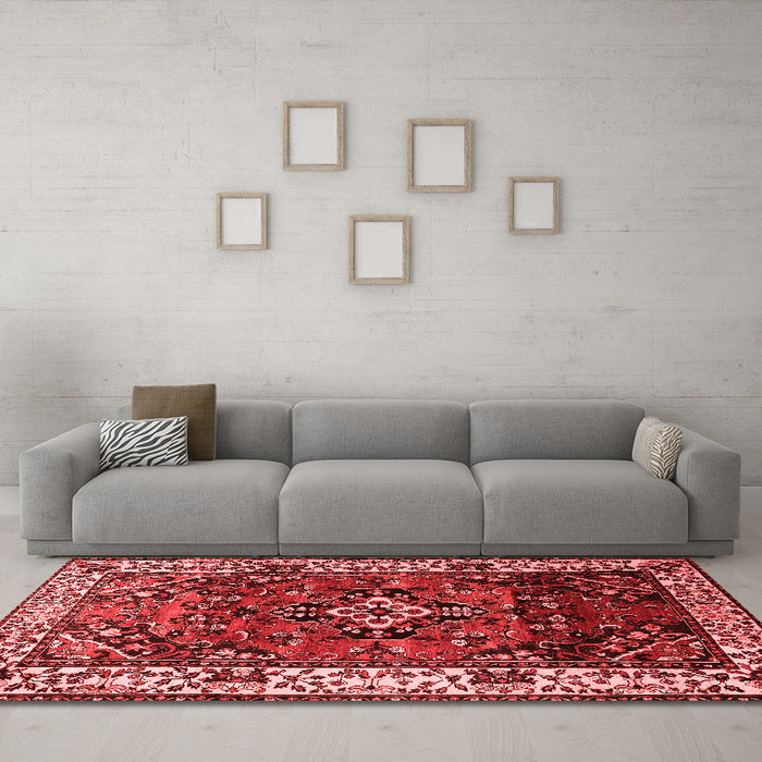 Traditional Red Washable Rugs