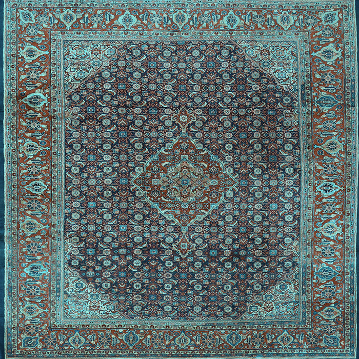 Square Persian Light Blue Traditional Rug, tr2139lblu