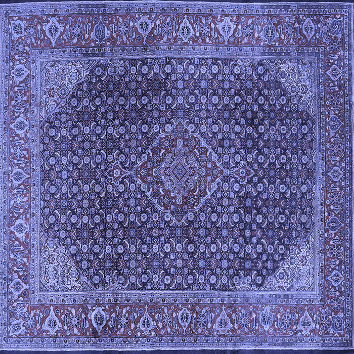 Square Persian Blue Traditional Rug, tr2139blu