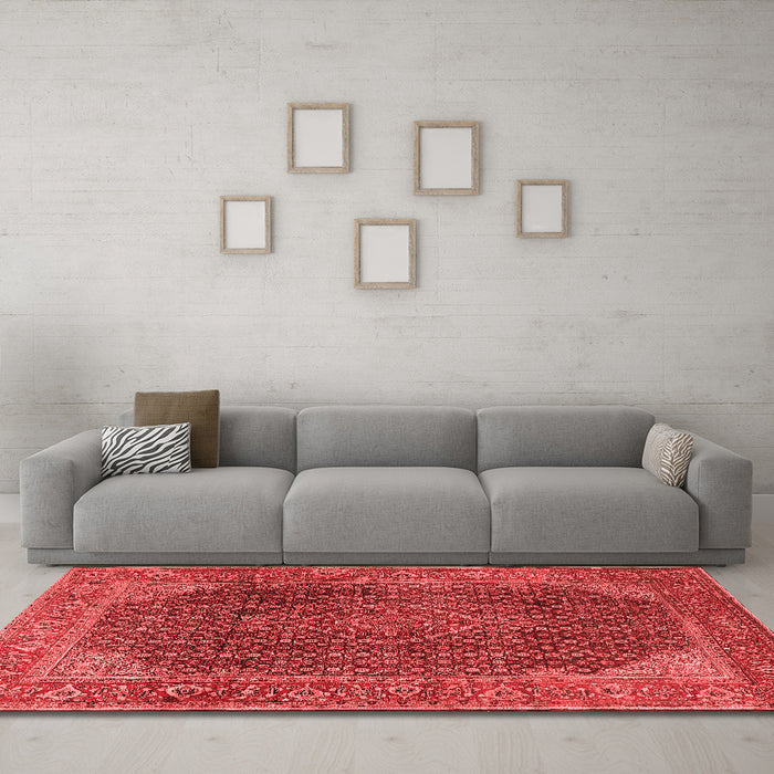 Traditional Red Washable Rugs