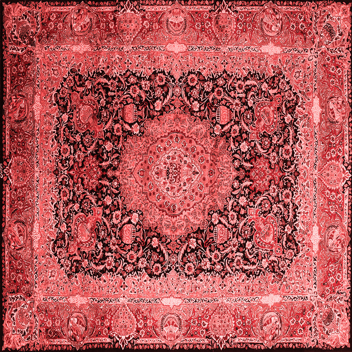 Machine Washable Persian Red Traditional Rug, wshtr213red