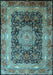 Persian Light Blue Traditional Rug, tr213lblu