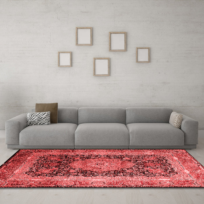 Traditional Red Washable Rugs