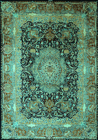 Persian Turquoise Traditional Rug, tr213turq