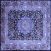 Square Persian Blue Traditional Rug, tr213blu