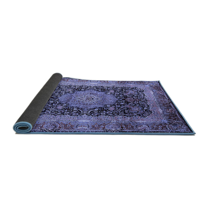 Sideview of Persian Blue Traditional Rug, tr213blu