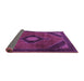 Sideview of Medallion Purple Traditional Rug, tr2140pur