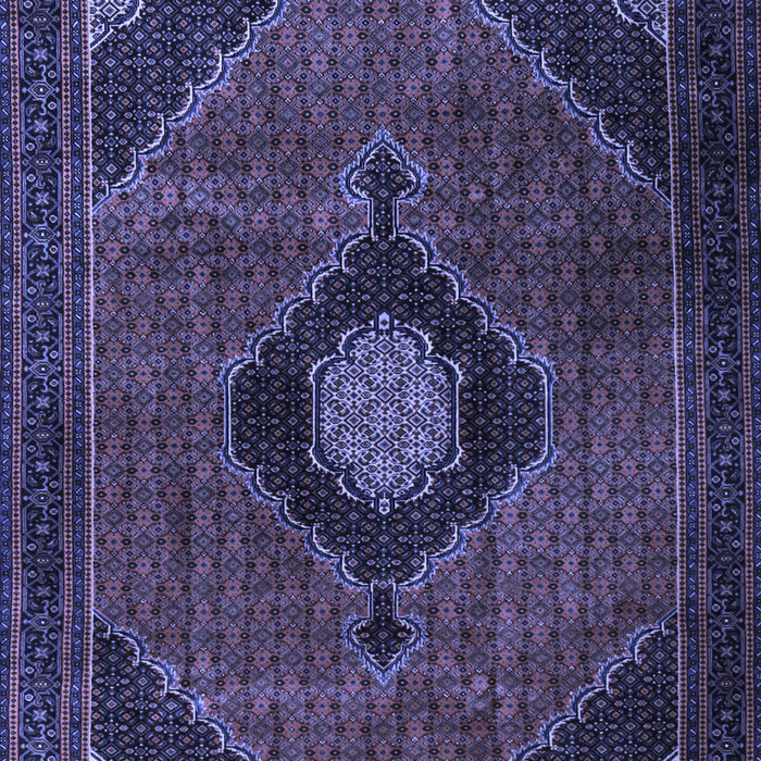Medallion Blue Traditional Rug, tr2140blu