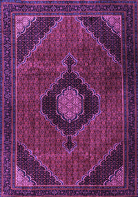 Medallion Purple Traditional Rug, tr2140pur