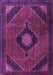 Medallion Purple Traditional Rug, tr2140pur