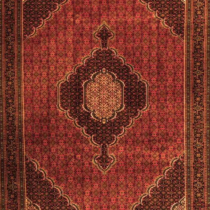 Medallion Orange Traditional Rug, tr2140org