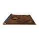 Sideview of Medallion Brown Traditional Rug, tr2140brn