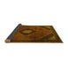 Sideview of Medallion Yellow Traditional Rug, tr2140yw