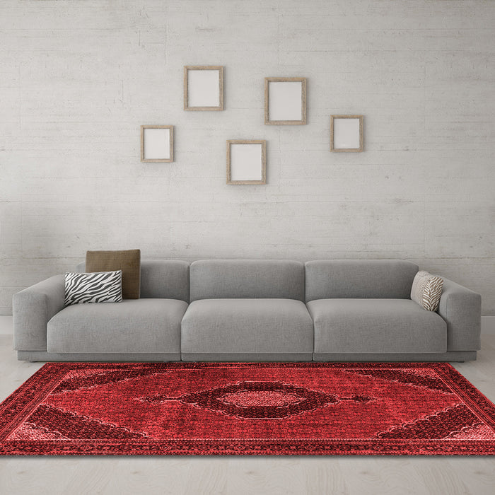 Traditional Red Washable Rugs