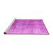 Sideview of Machine Washable Persian Pink Traditional Rug, wshtr2141pnk