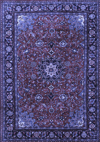 Medallion Blue Traditional Rug, tr2142blu