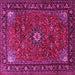 Square Medallion Pink Traditional Rug, tr2142pnk