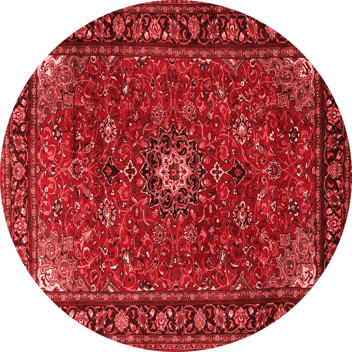 Medallion Red Traditional Rug, tr2142red