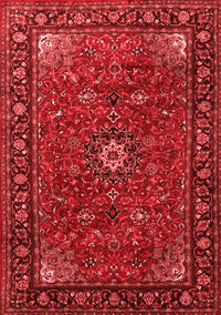 Medallion Red Traditional Rug, tr2142red