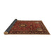 Sideview of Medallion Brown Traditional Rug, tr2142brn