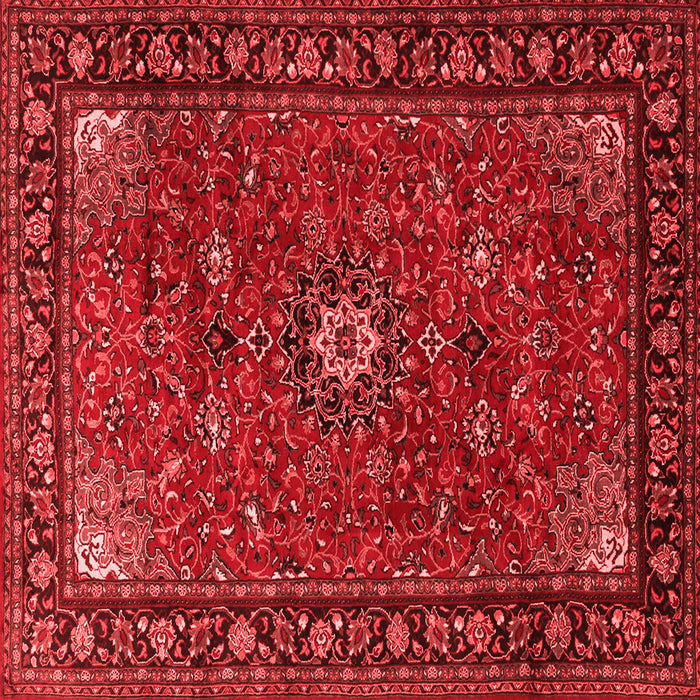 Medallion Red Traditional Rug, tr2142red