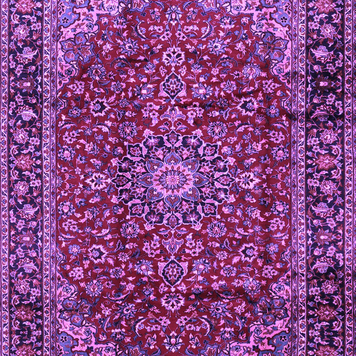 Machine Washable Medallion Purple Traditional Area Rugs, wshtr2143pur