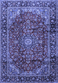 Medallion Blue Traditional Rug, tr2143blu