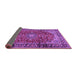 Sideview of Medallion Purple Traditional Rug, tr2143pur