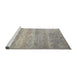 Sideview of Machine Washable Traditional Sage Green Rug, wshtr2144