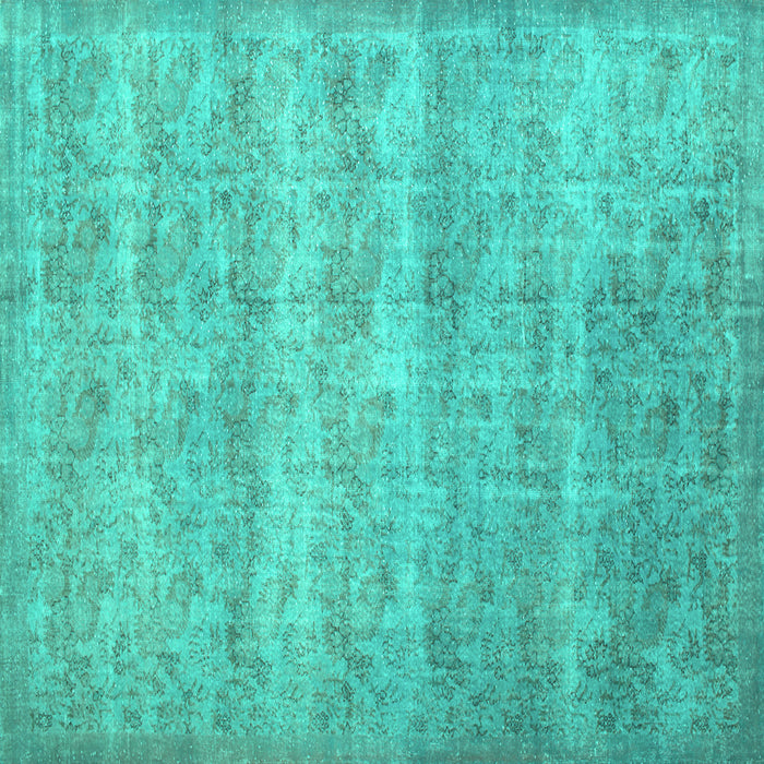 Square Persian Turquoise Traditional Rug, tr2144turq